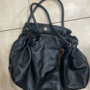 Furla genuine leather black purse